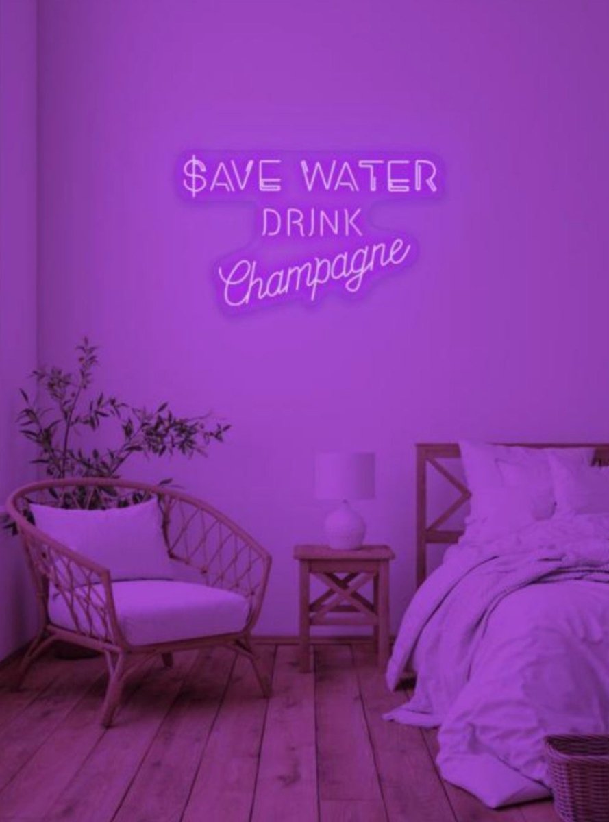 Save water drink champagne - Viva Style
